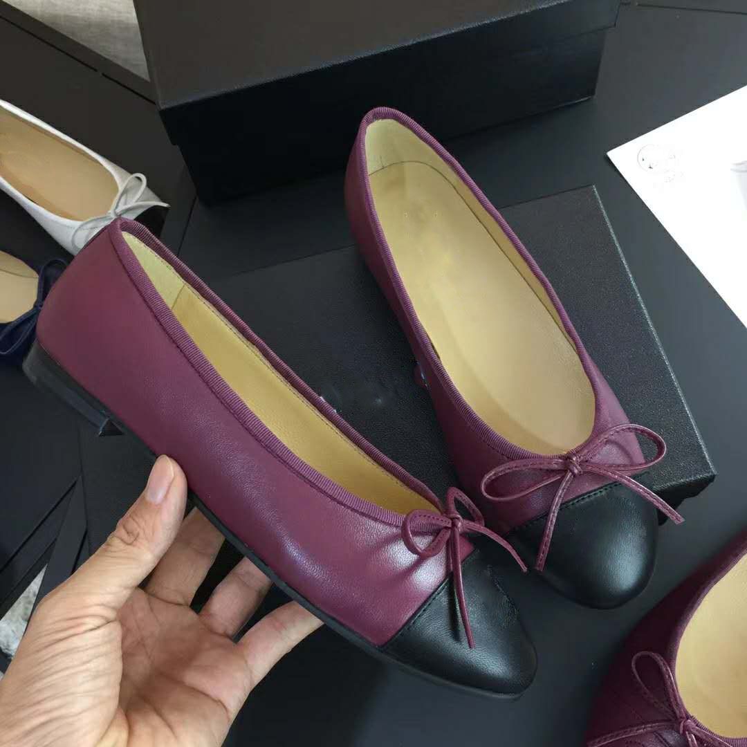 designer black ballet flats