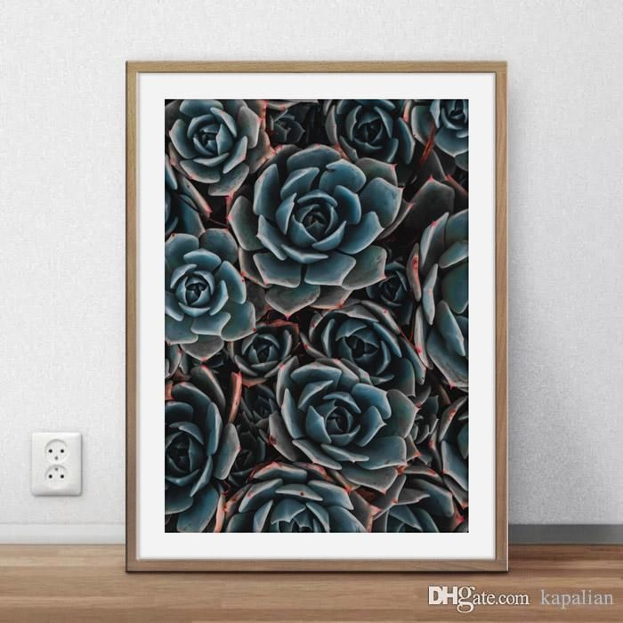 Compre Plantas Suculentas Flores Decoración De Pared Imágenes Arte 