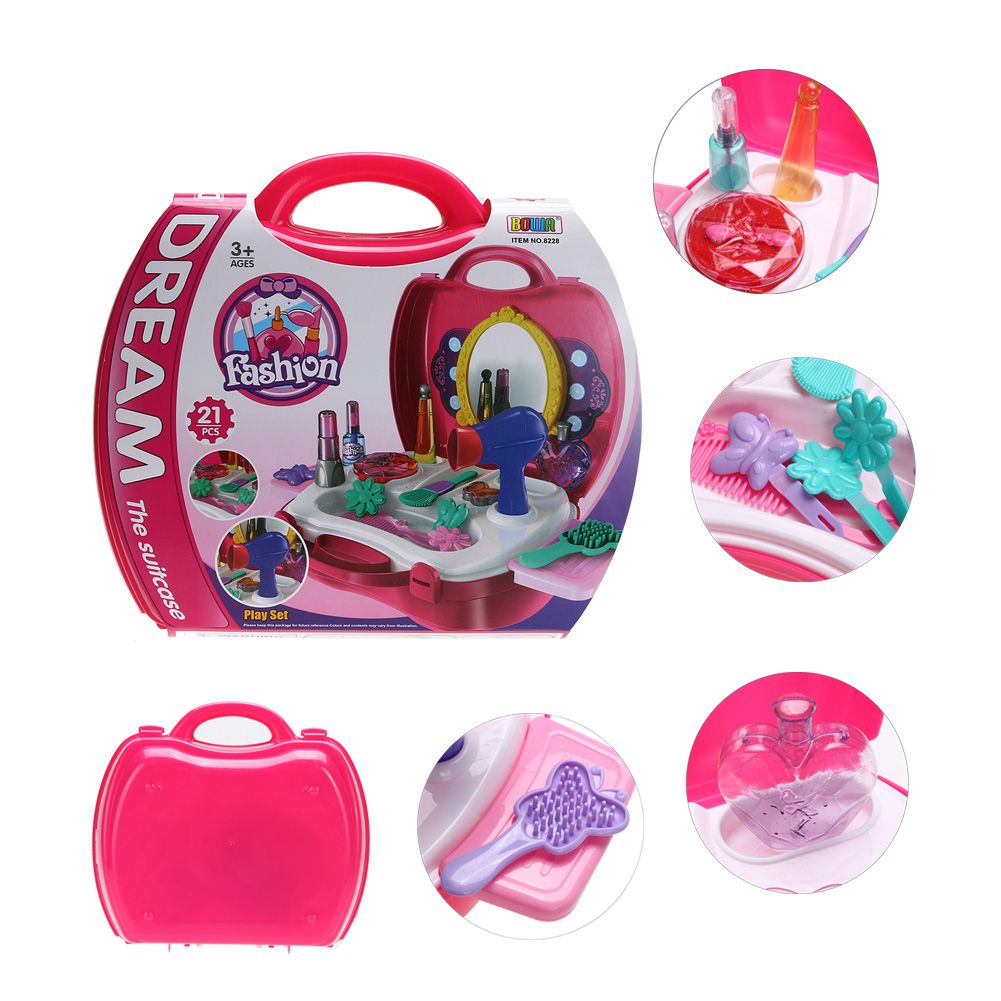 Simulation Cosmetic Case Baby Kids Girls Makeup Tool Kit Box
