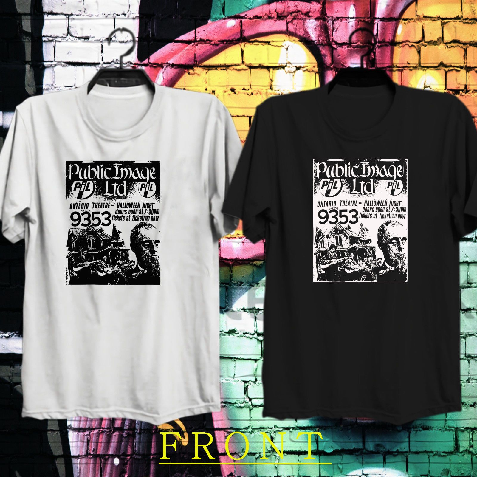 Black T-Shirt White Logo Public Image Ltd
