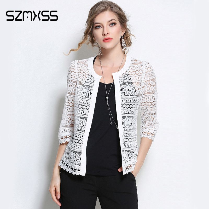 white lace jacket