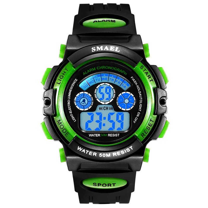 waterproof watch with light