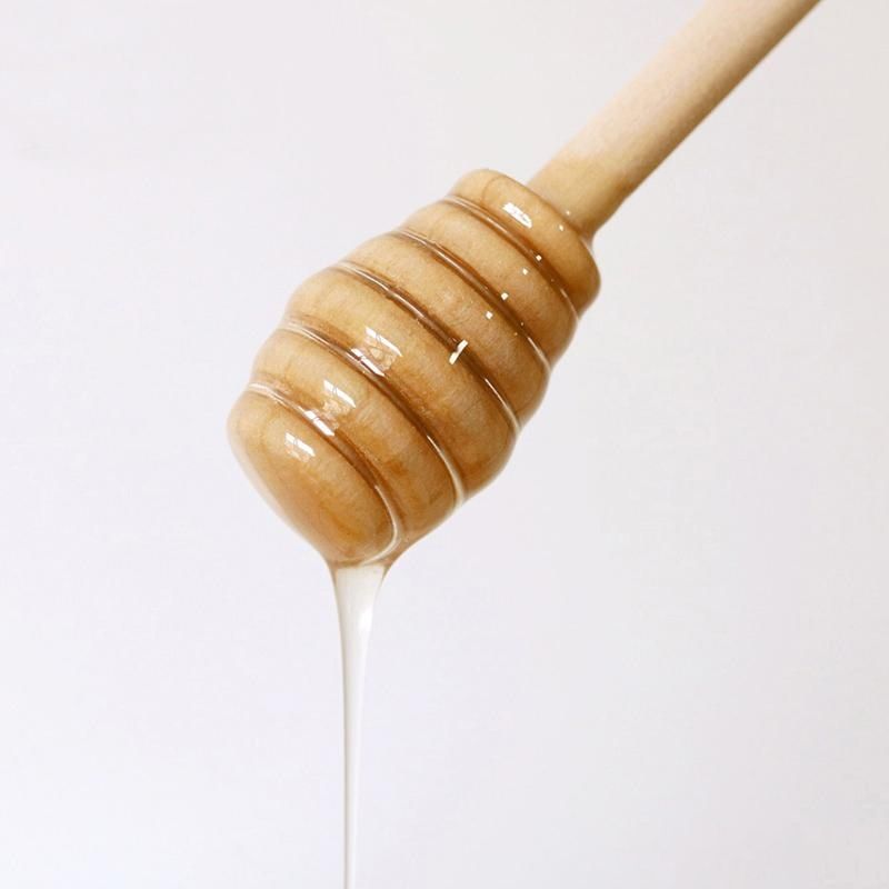 costilla intimidad regular DHL libre 8 cm de largo mini madera palo de miel cucharones de miel partido  suministro