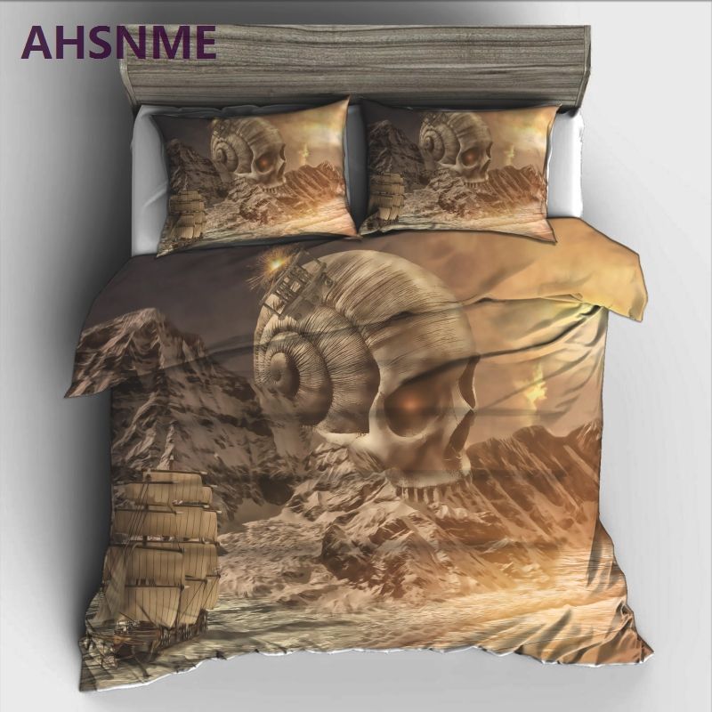 Ahsnme Dark World And Skull Bedding Set High Definition Print