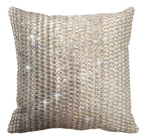 rhinestone throw pillows