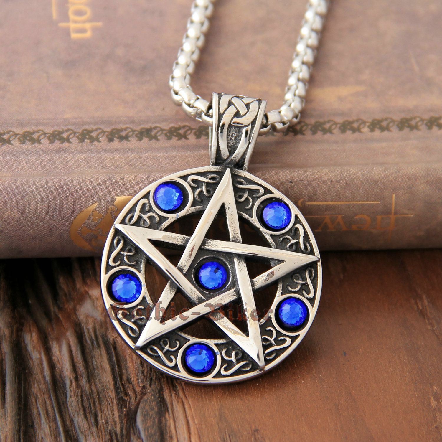 Stainless steel pentacle necklace Clearance