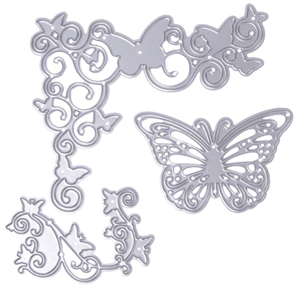 Butterflies Pattern Embossing Cutting Dies for DIY Scrapbook Album Card Making