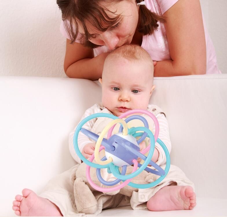 Wholesale For 0 3 Years Old Baby Teether Toy Baby Tooth Color Ball Ball