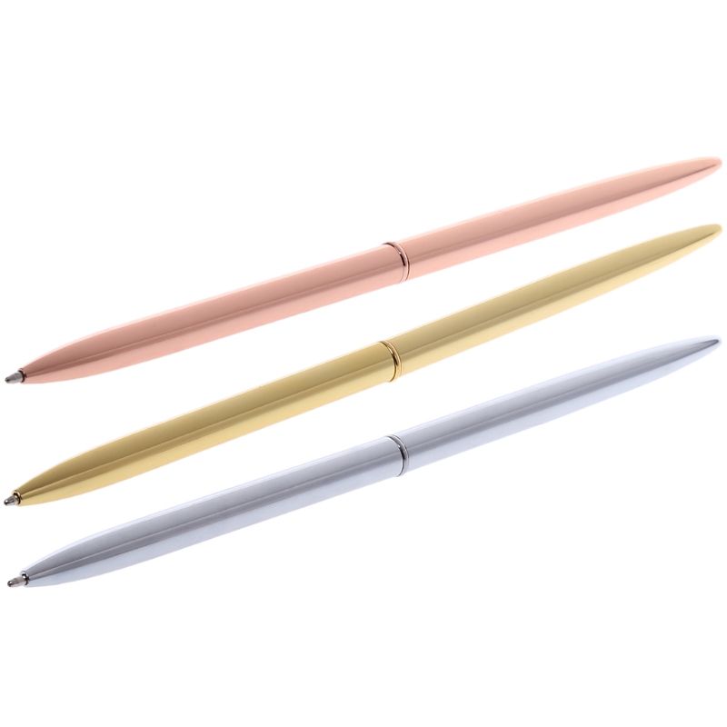 Metal Ballpoint Slim Ball Pen For Business Writing Office School Supplies New