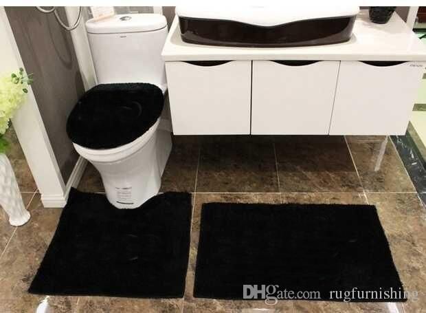 white bathroom mat set