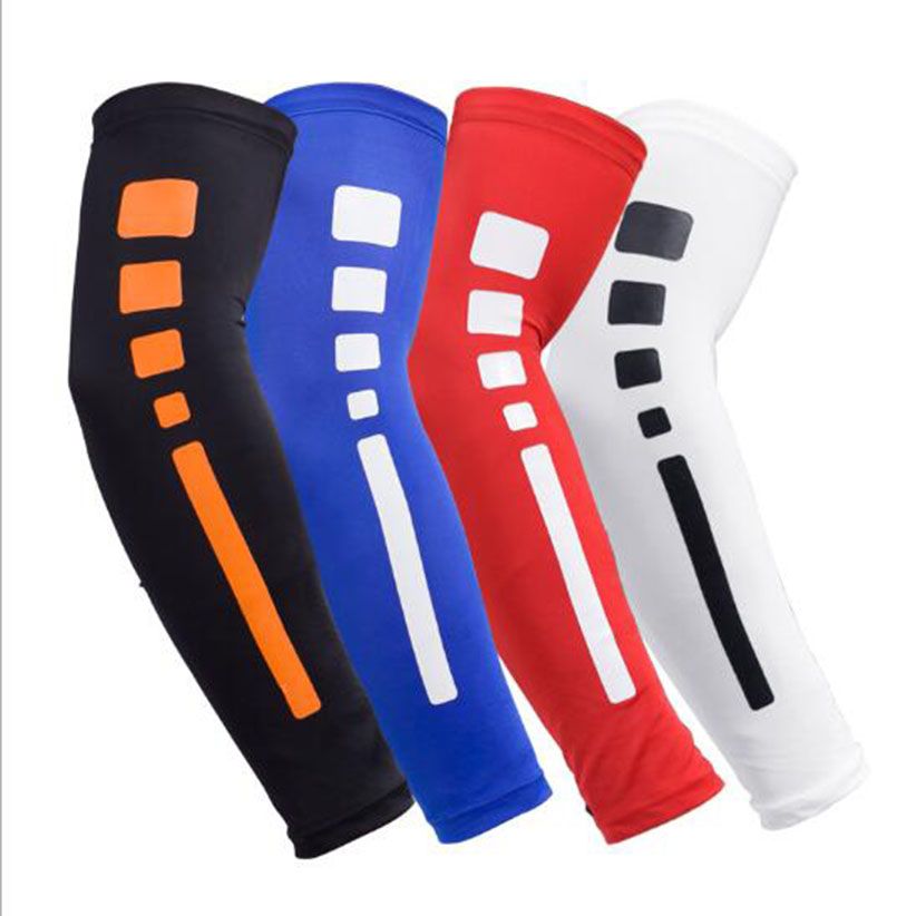 Arm Sleeve Cycling Compression Arm Warmers Elbow Protector Pads Support