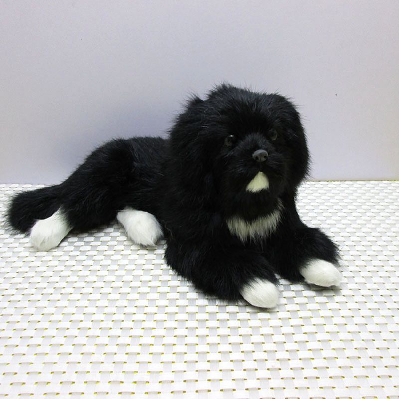 plush black dog