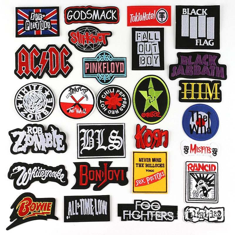 al por mayor parches hierro bordado en parche para ropa insignias chaqueta