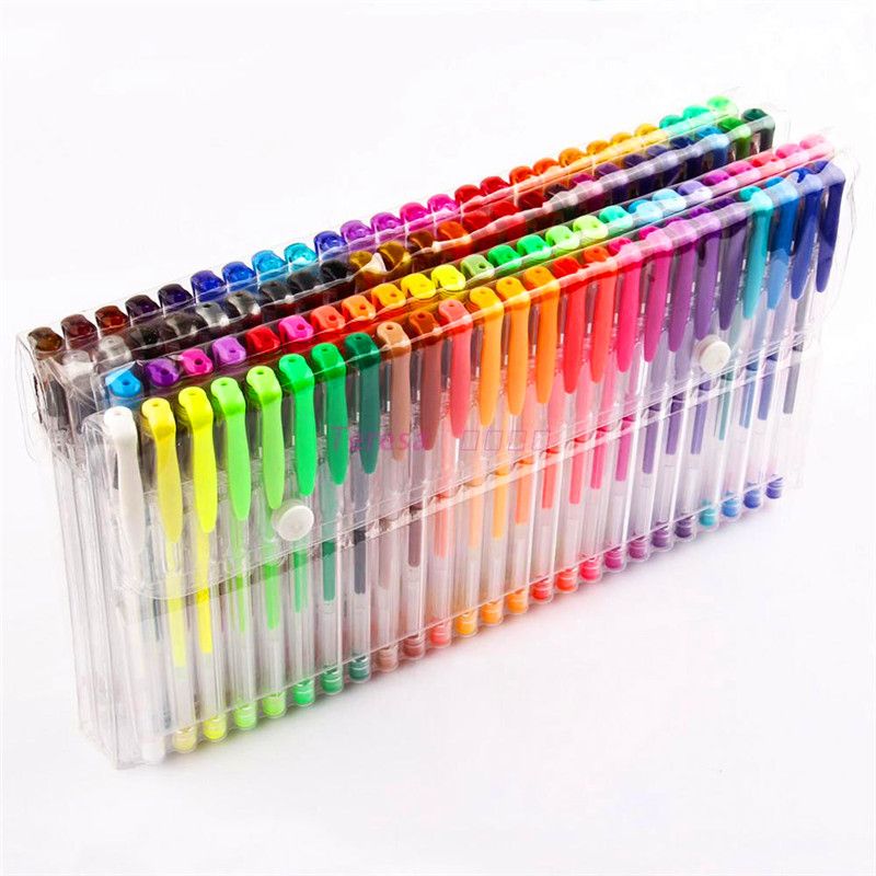 neon gel pens
