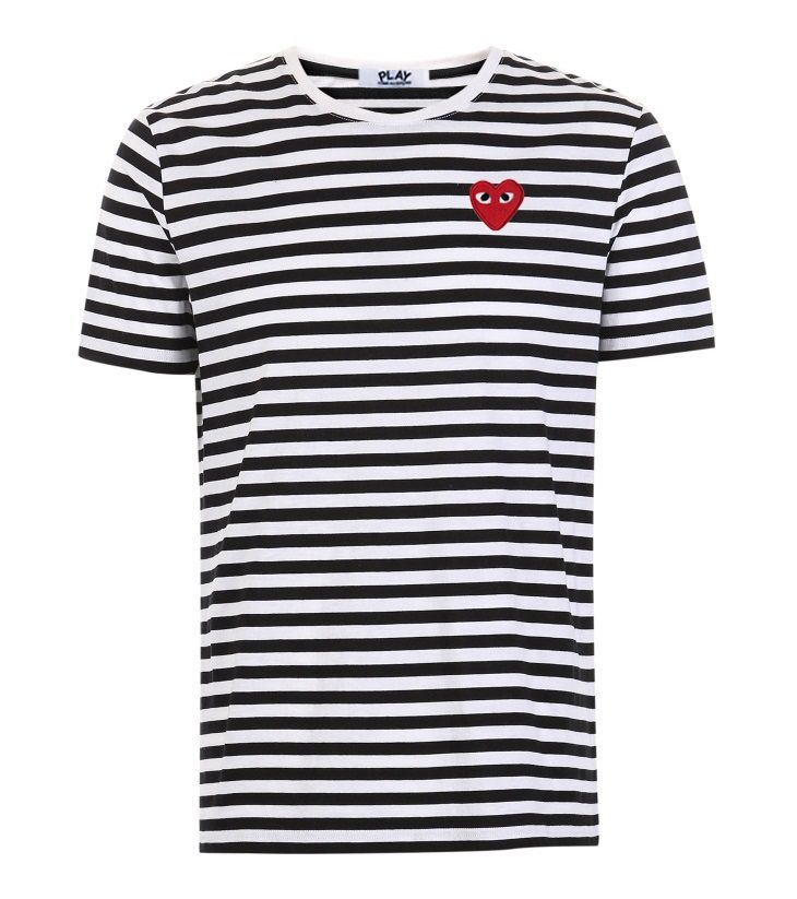 comme des garçons t shirt femme blanche