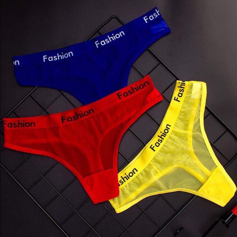 2021 Sexy Women Sexy Panties Underwear Active Thongs Letter Print Female Seamless Lingerie 