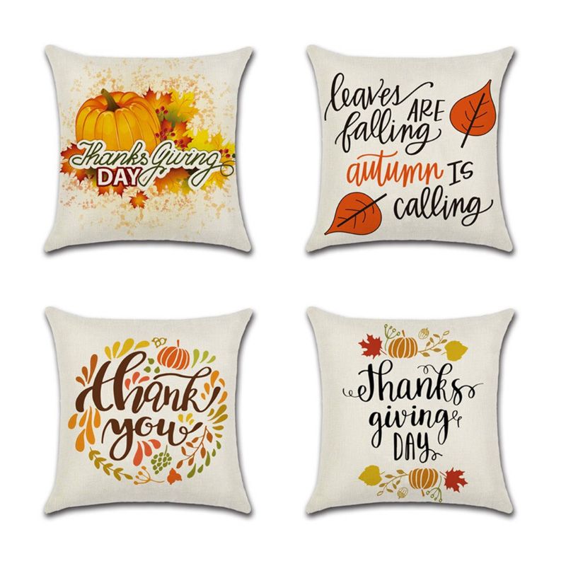 Thanksgiving Rectangle Fashion Home Decor Pillow Case Sofa Throw Cushion Cover
