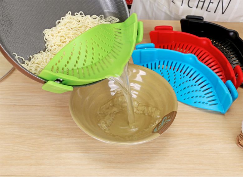 silicone colander strainer