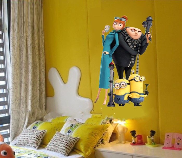 2017 New Arrive Cartoon Minions Wallpaper Despicable Me 2 Movie