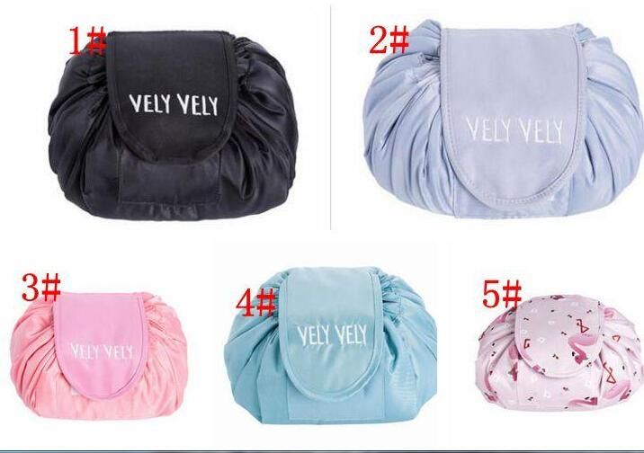 drawstring makeup organizer and travel bag