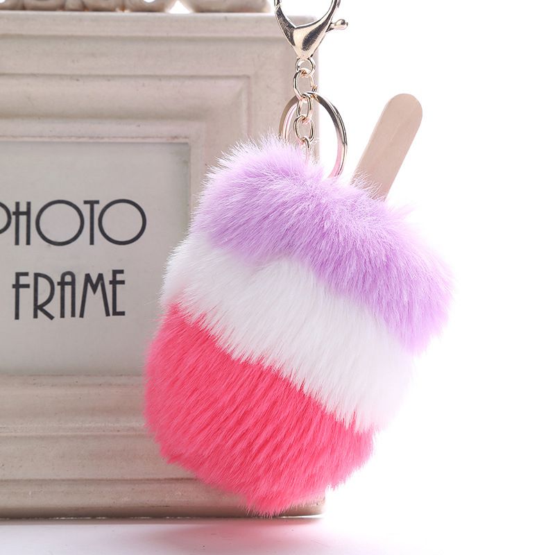 Sac /à Main Porte-cl/és Porte-cl/és en Cuir avec Pompon pour Sac /à Main Pendentif Voiture Tendance pour Femme ou Fille breloque