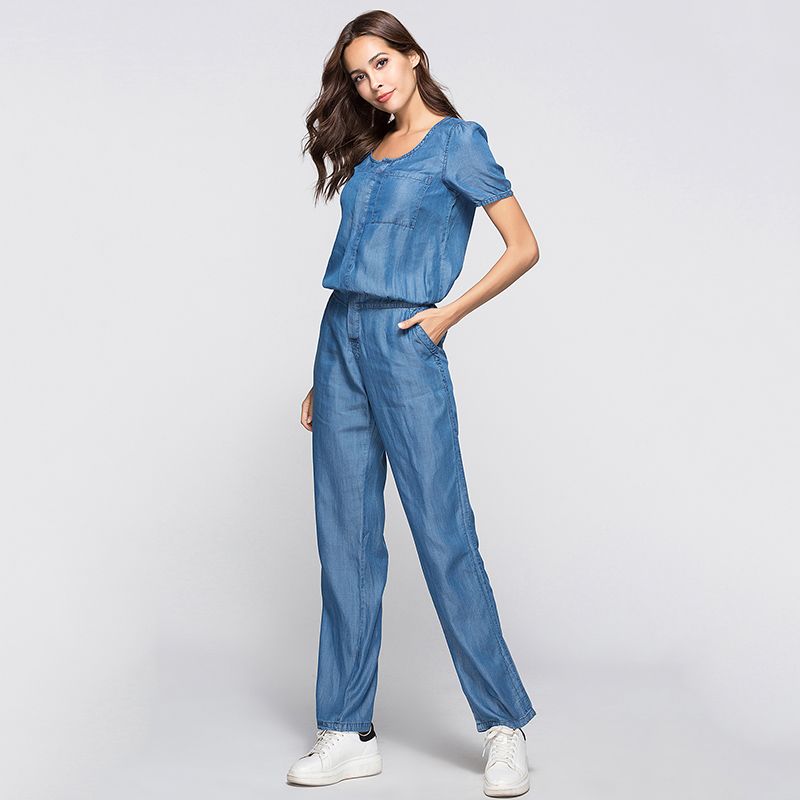 tencel denim jumpsuit