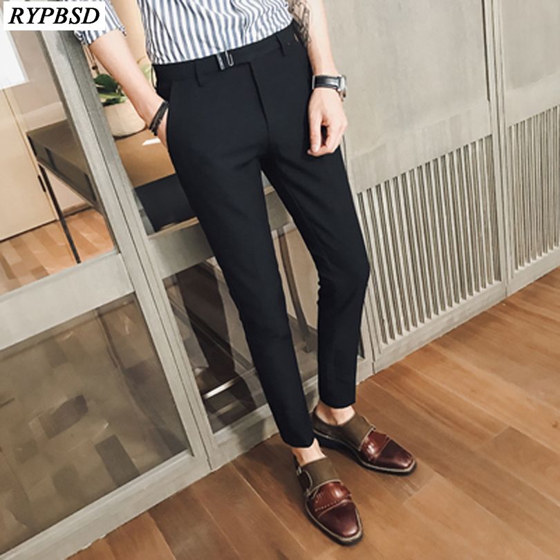 mens slim tapered dress pants