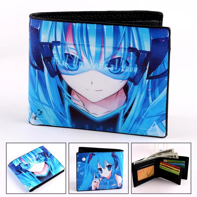 New Anime Hatsune Miku Colorful Short Wallet Vocaloid 2 Leather Girl Purse Printed With Cartoon Canada 2020 From Neverlandindream Cad 5 57 Dhgate Canada