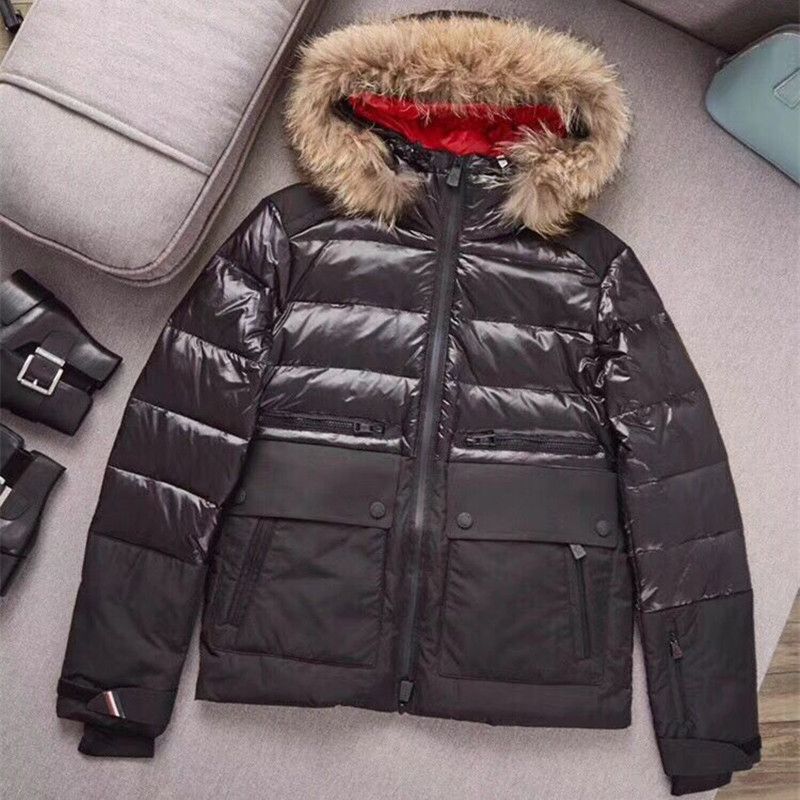mens ski jacket with fur hood