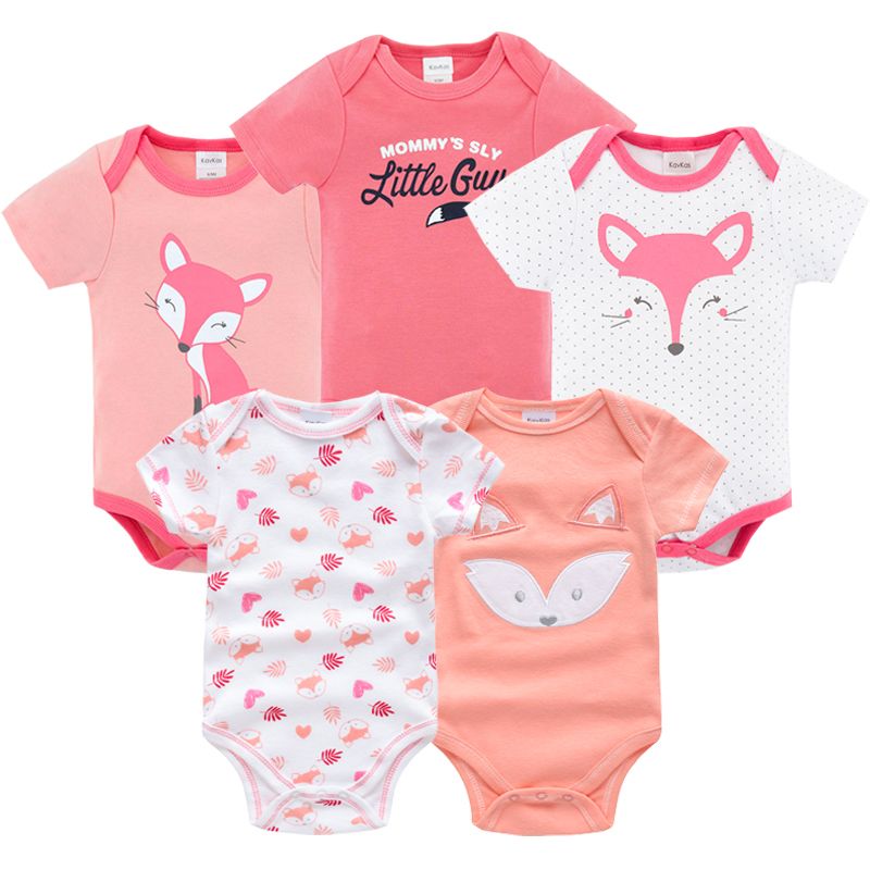Ropa bebé ropa niño niña 5 pcs / lot trajes ropa de bebé niño niño
