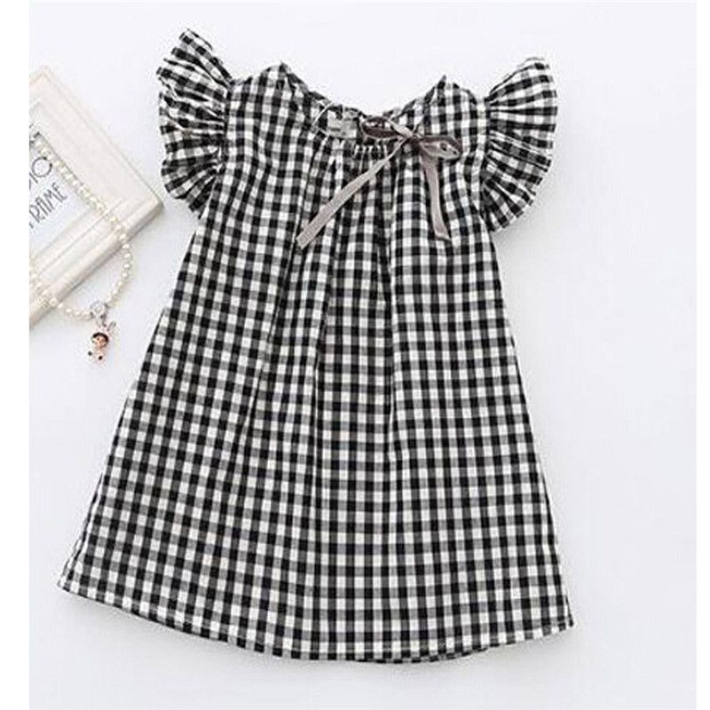 checks frock for baby