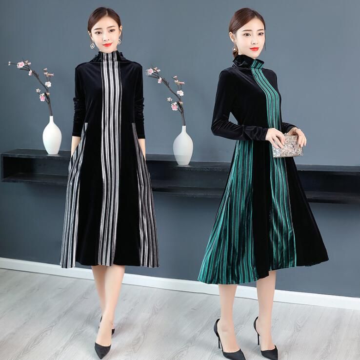 elegant turtleneck dress