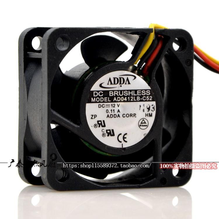 Wholesale FOR ADDA AD0412LB-C52 4020 DC12V 0.11A dual ball bearing cooling fan