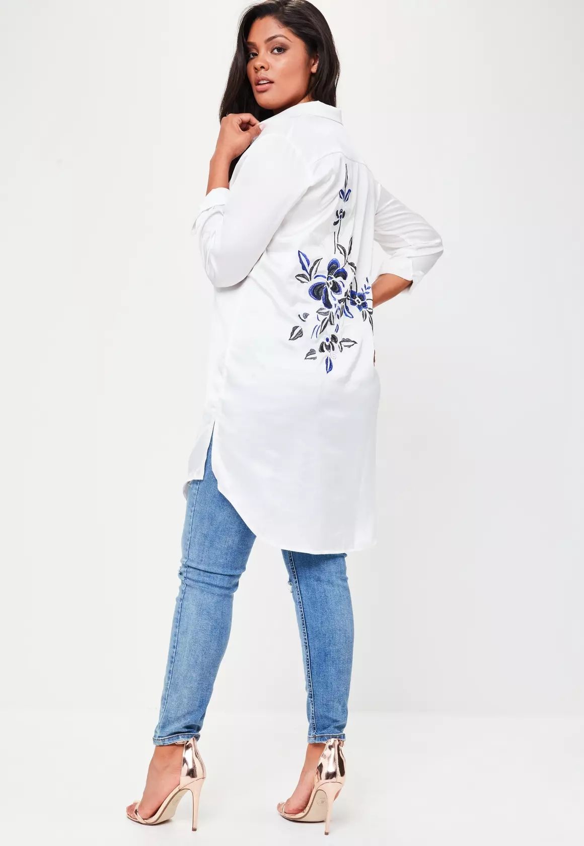 blusa larga mujer