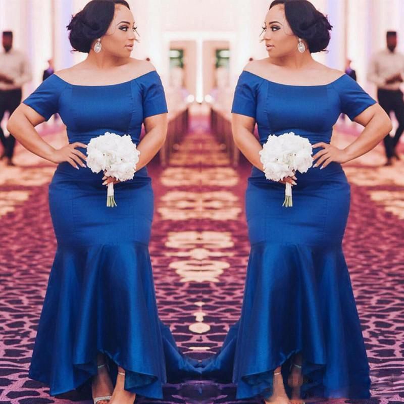 cheap royal blue plus size dresses