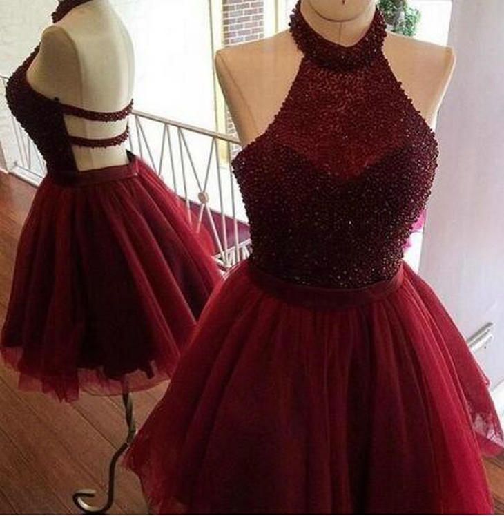 maroon sweet 16 dresses
