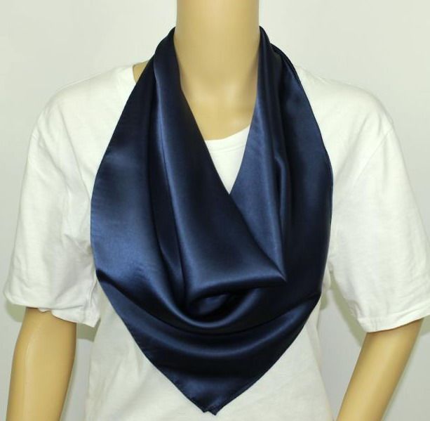 Plain Pure Silk Scarf Shawl Wrap