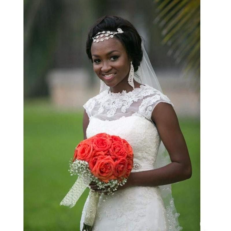 Vintage New Arrival South African Black Women Full Lace Mermaid Wedding Dresses Sheer Crew Neck Sexy Vintage New Arrival South African Black Women Full Lace Mermaid Wedding Dresses Sheer Crew Neck Sexy