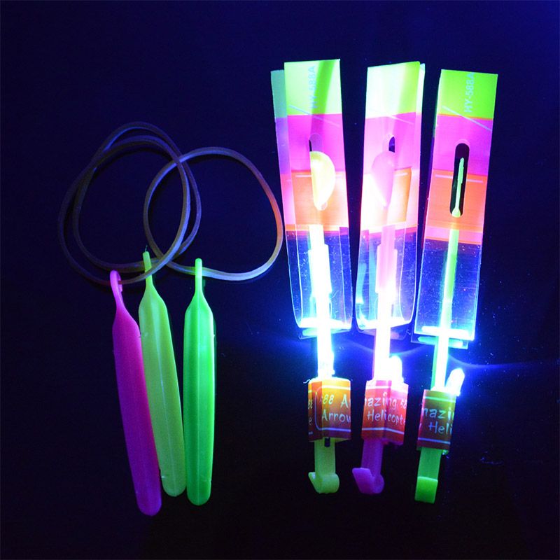 glow in the dark helicopter slingshot