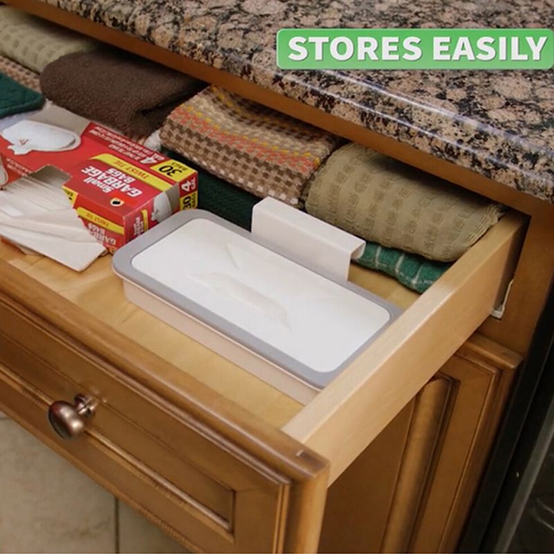 Cupboard Cabinets Garbage Bag Holder Trash Rack Storage Hanger Kitchen Gadget