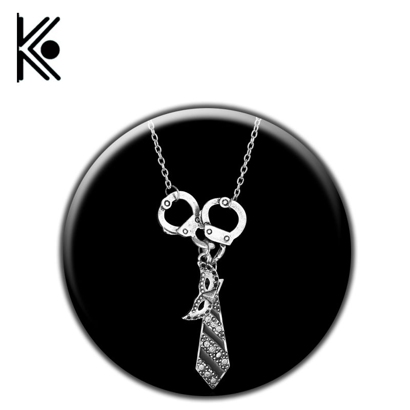 Fifty Shades Of Grey Darker Handcuffs Masquerade Mask Tie Necklace Jewelry Gifts