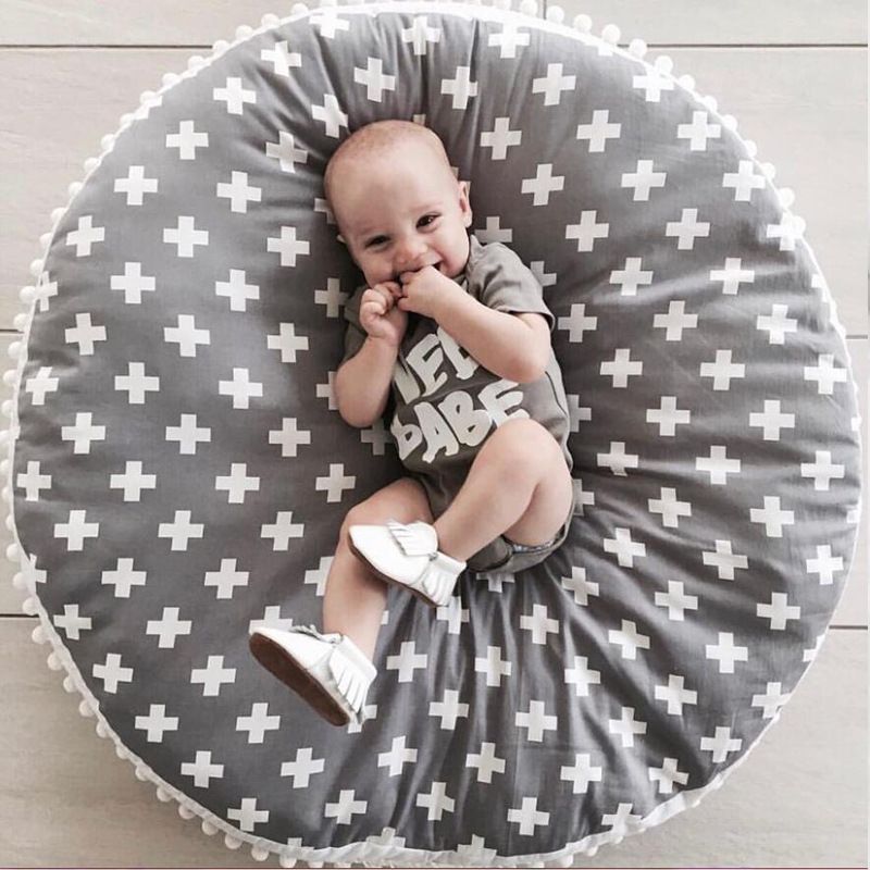 78cm Thicken Newborn Baby Padded Play Mats Soft Cotton Crawling