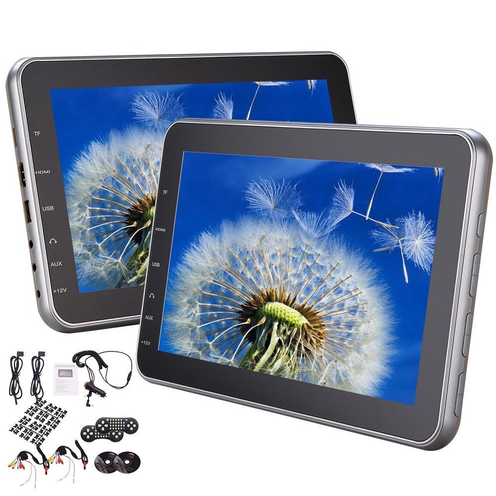 Headrest Monitor Car Dvd Player Ultra Thin Digital Button Hdmi Usb