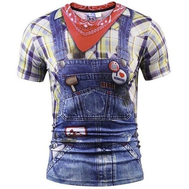 camisetas 3D para hombre Moda 3D Camiseta Hombre mujer Tops de verano Imprimir falso