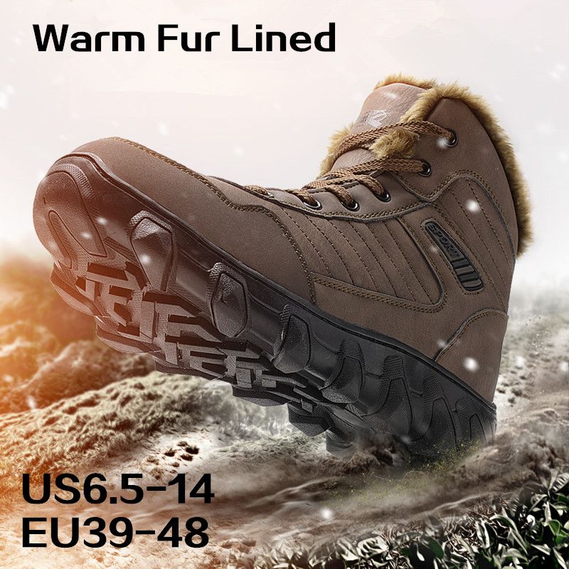 lined winter boots mens