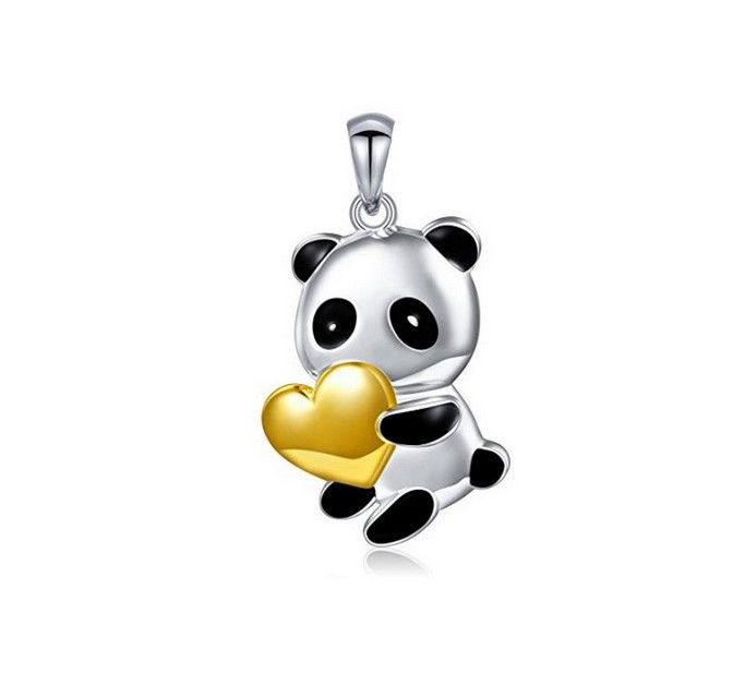 Fits Pandora Sterling Silver Bracelet Cute Panda Heart Dangle Beads Charms  For European Snake Charm Chain Fashion DIY Jewelry Wholesale From  Annawang2016, $0.61