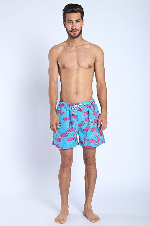 mens branded swim shorts