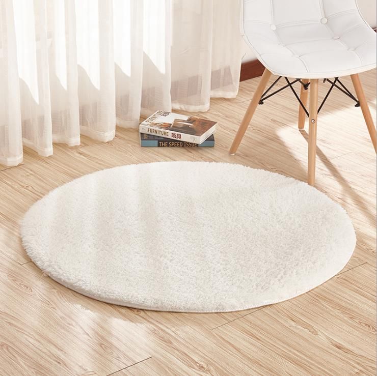 Round Rug Lovely Squirrel Non-Slip Circular Area Rugs Computer Chair Mat Comfortable Living Room Bedroom Area Rug,Washable Durable Play Mat 36.2 in 