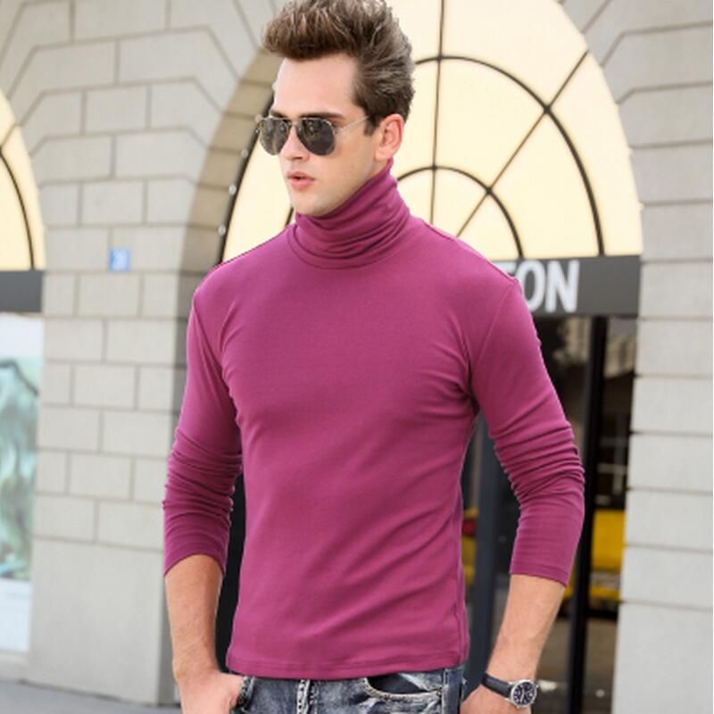 long sleeve turtleneck t shirt