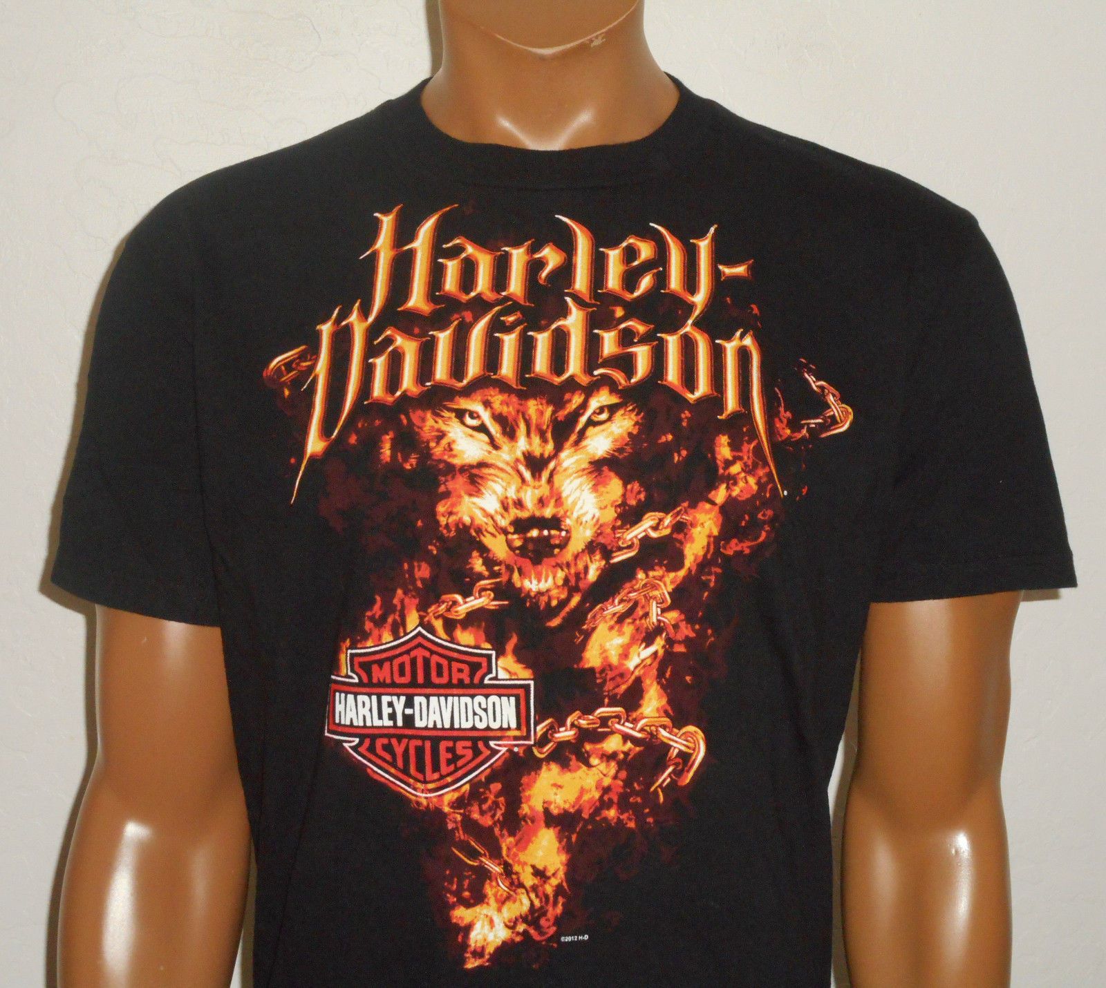 harley davidson wolf t shirt